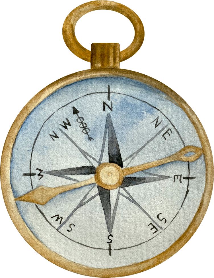 Vintage Pocket Compass